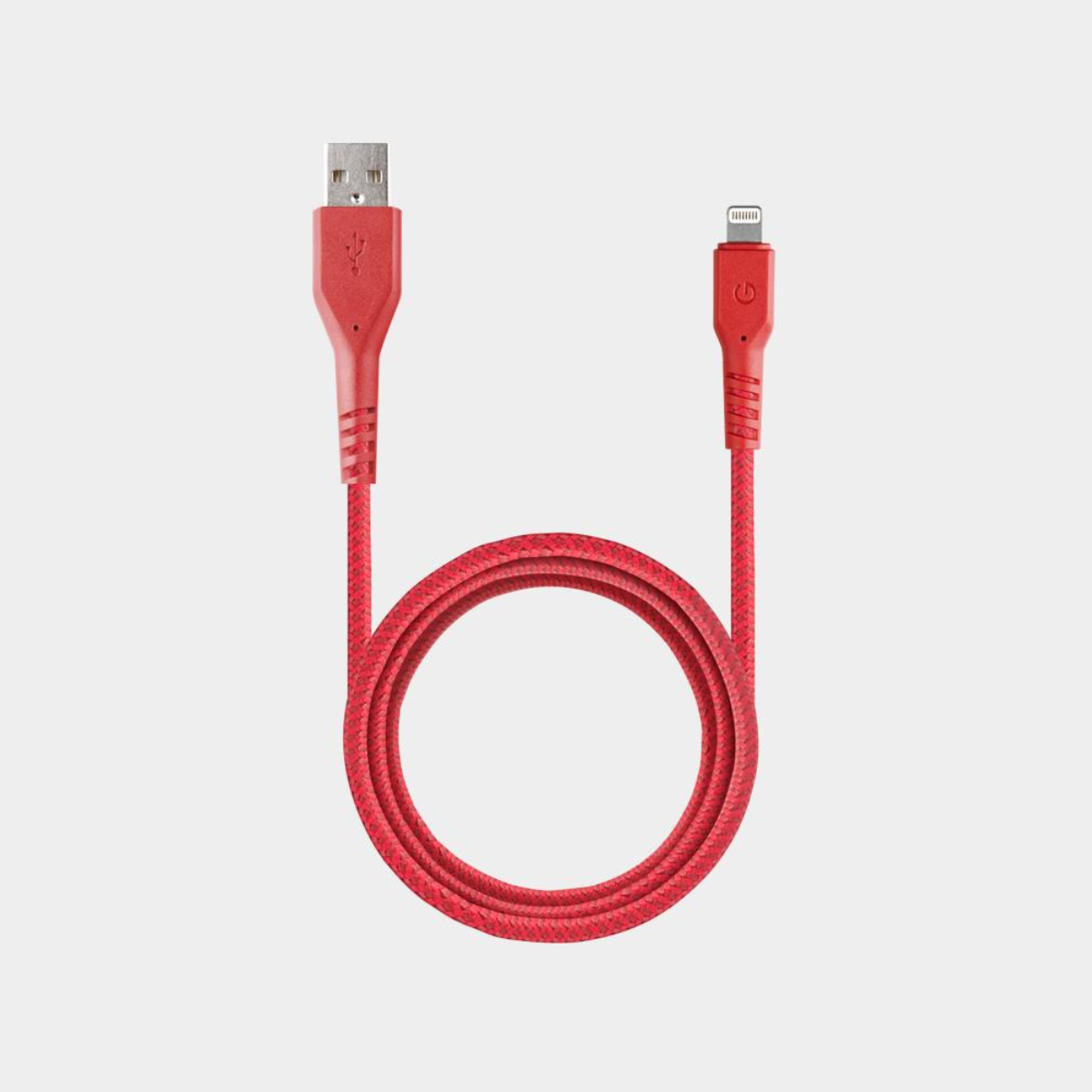 ENERGEA FIBRATOUGH , iPhone Lightning Cable MFI 1.5M-RED