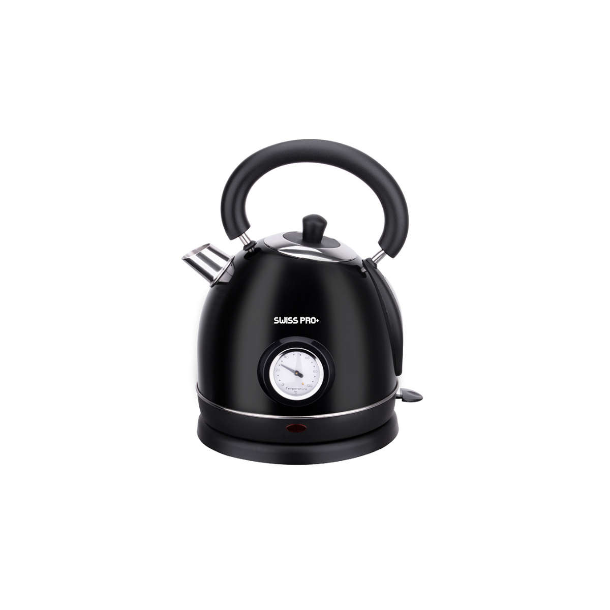 Swiss Pro+ Retro Kettle 1.8L - 2200W - Black SP-WK2200B