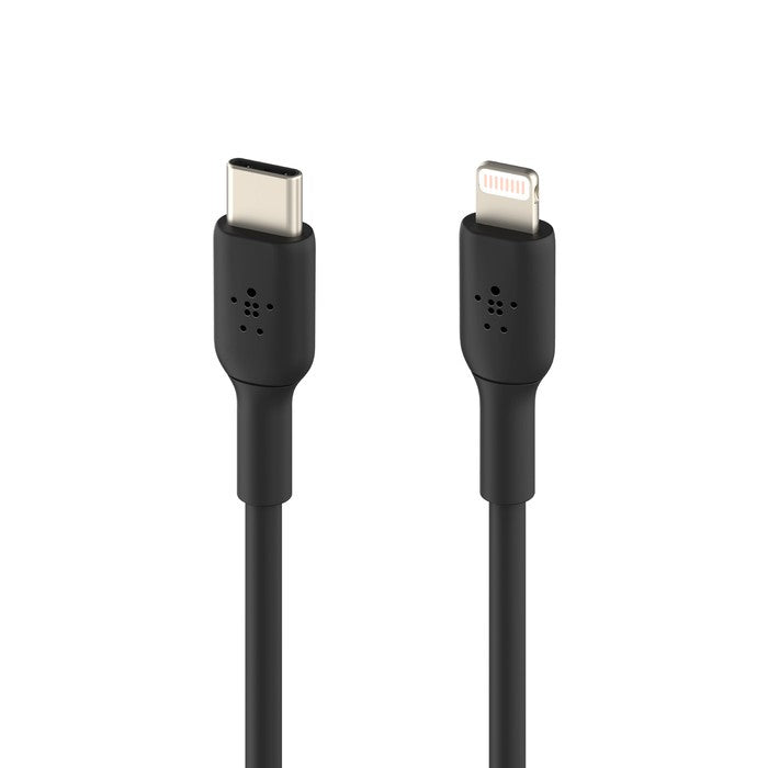 Belkin BoostCharge USB-C to Lightning Cable (2m / 6.6ft, Black)