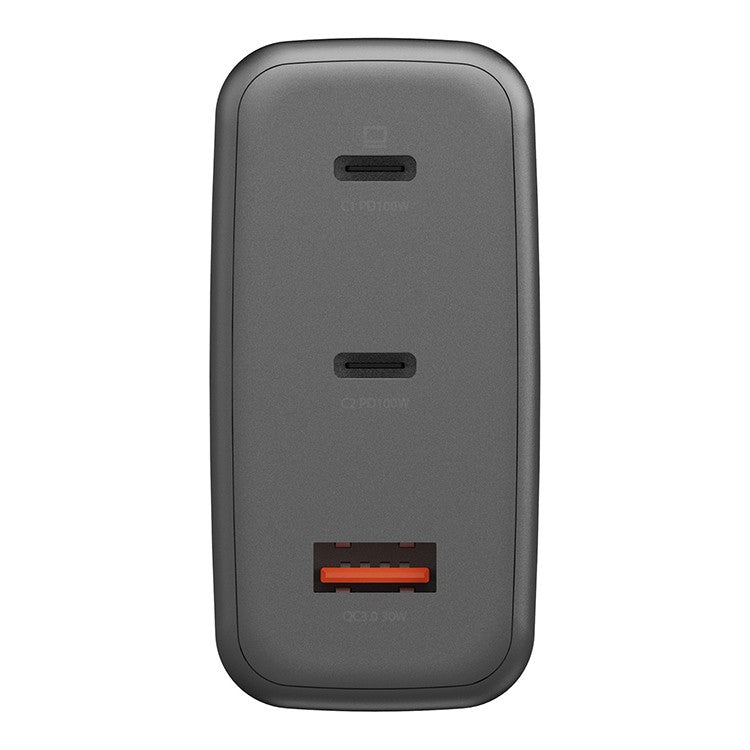 ENERGEA AMPCHARGE GAN100, 2C1A PD/PPS/SCP/QC3.0/AFC/FCP/ WALL CHARGER,100W (EU) - GUNMETAL