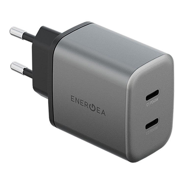 ENERGEA AMPCHARGE GAN45, 2C PD/PPS/QC3.0 WALL CHARGER,45W (EU) - GUNMETAL