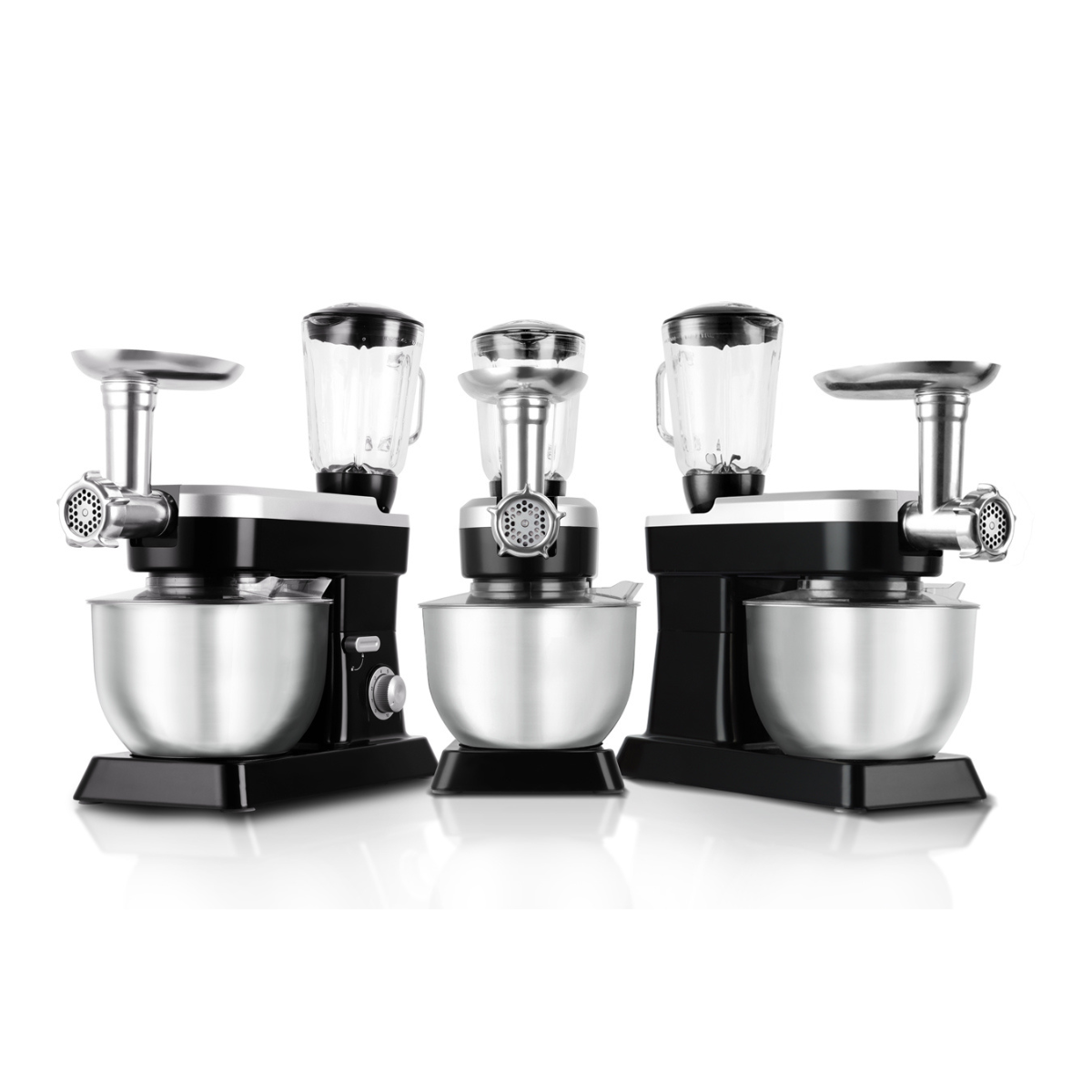Swiss Pro+ Powerful 3 in 1 Food Processor 6.3L - Blender, Meat Grinder, Mix - Food Processor - Black - 1500W SP-PKM1900B
