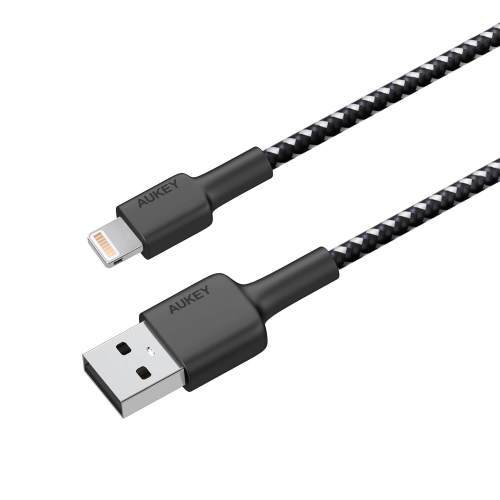 Aukey MFi Lightning Cable 1.2 M- Black