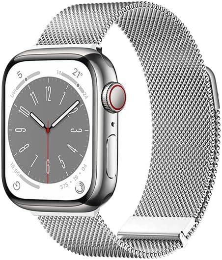 WIWU Milanese Magnetic Watch Band Compatible With 42-44-45-49 mm size Watch Band, Stainless Steel Braided Material, Sweatproof & Waterproof