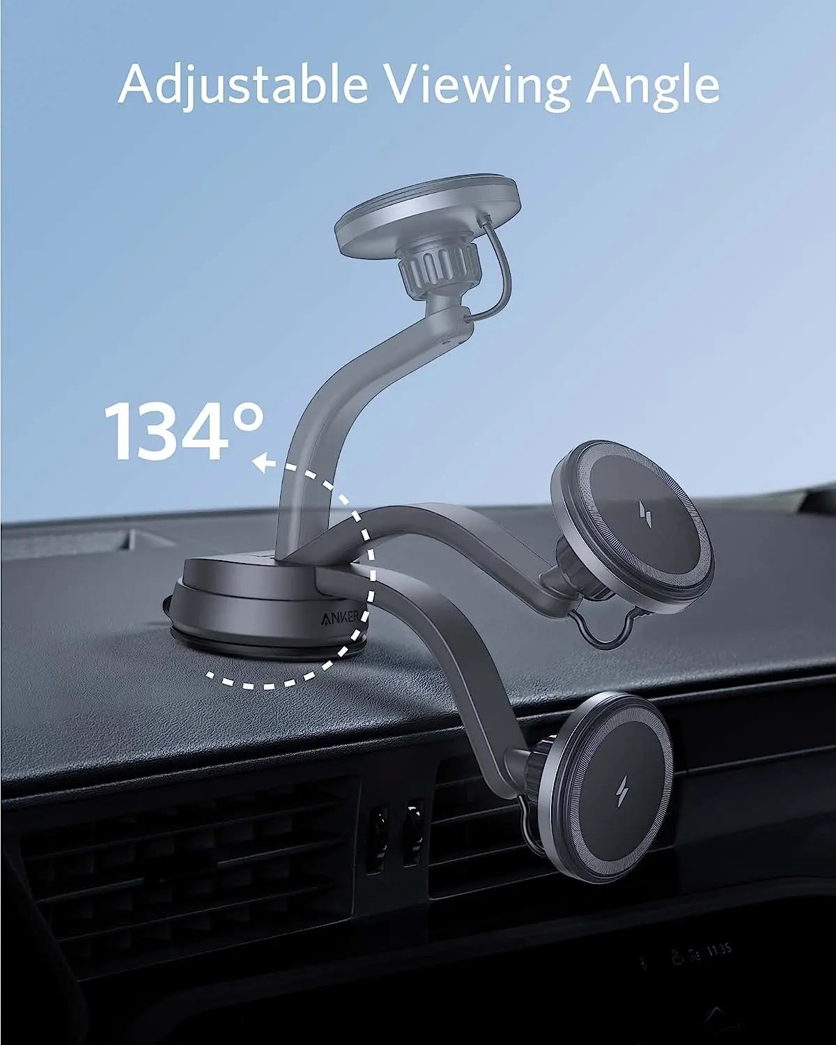 Anker 613 Magnetic Wireless Charger MagGo Car Charging Mount - Black | B2930G11