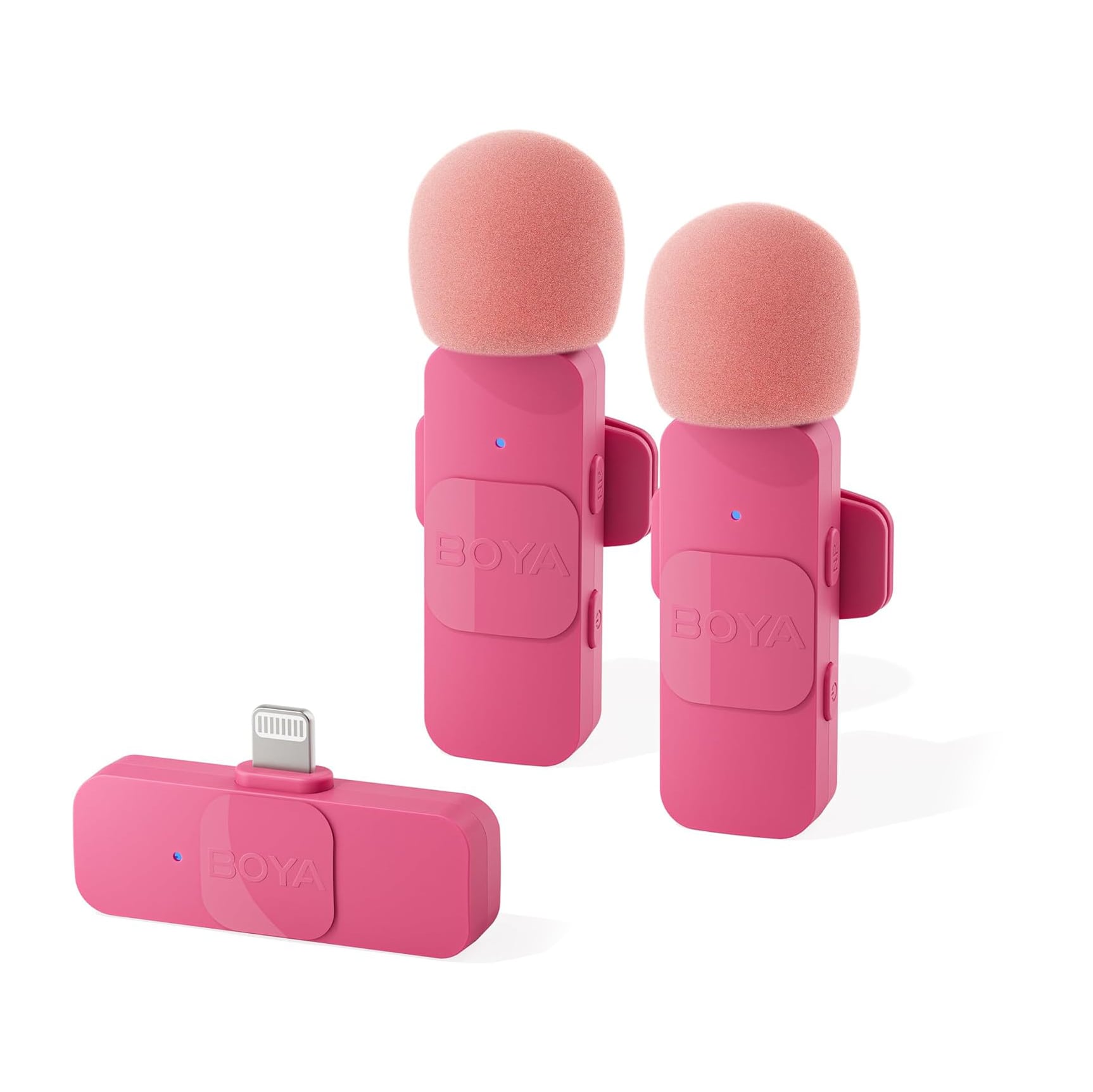 BOYA 2.4G wireless mic kit ( BY-V2 ) PINK - Lightning