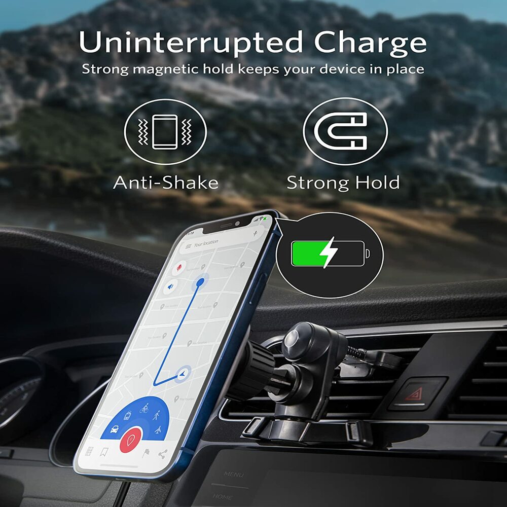 Anker Car Mount Charger, PowerWave Magnetic Car Charging Mount
