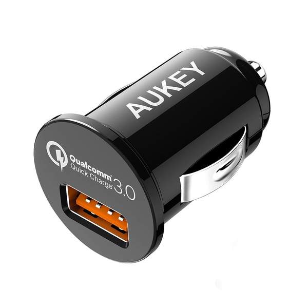 Aukey 1-Port 18W Car Charger with a microUSB cable (1m)