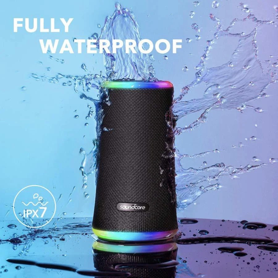Anker soundcore Flare 2, IPX7, 360° Sound for Backyard and Beach Party, 12-Hour Playtime - Black
