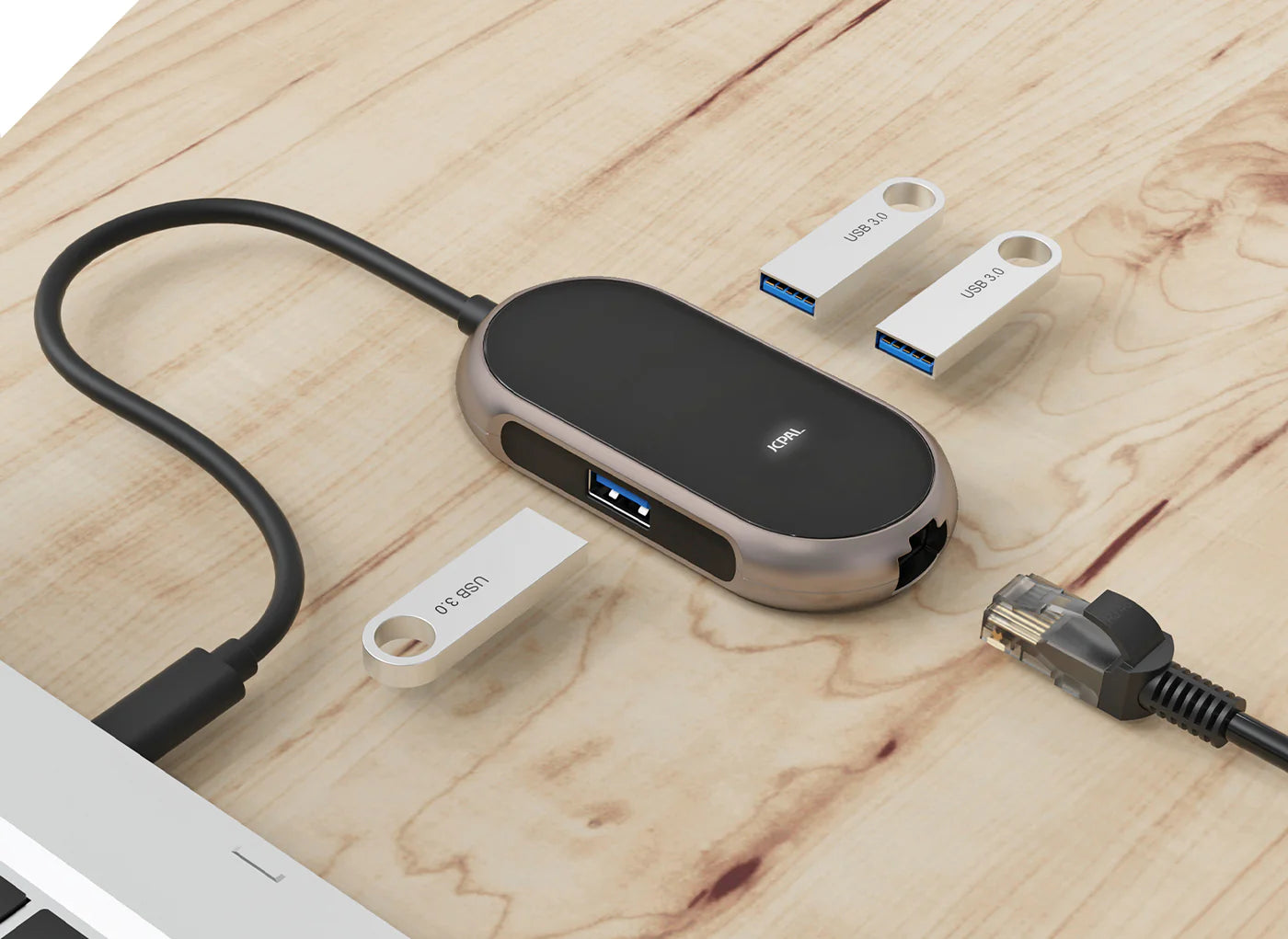 Linx Onyx USB-C 4-Port Hub(USB3.0*3+RJ45)