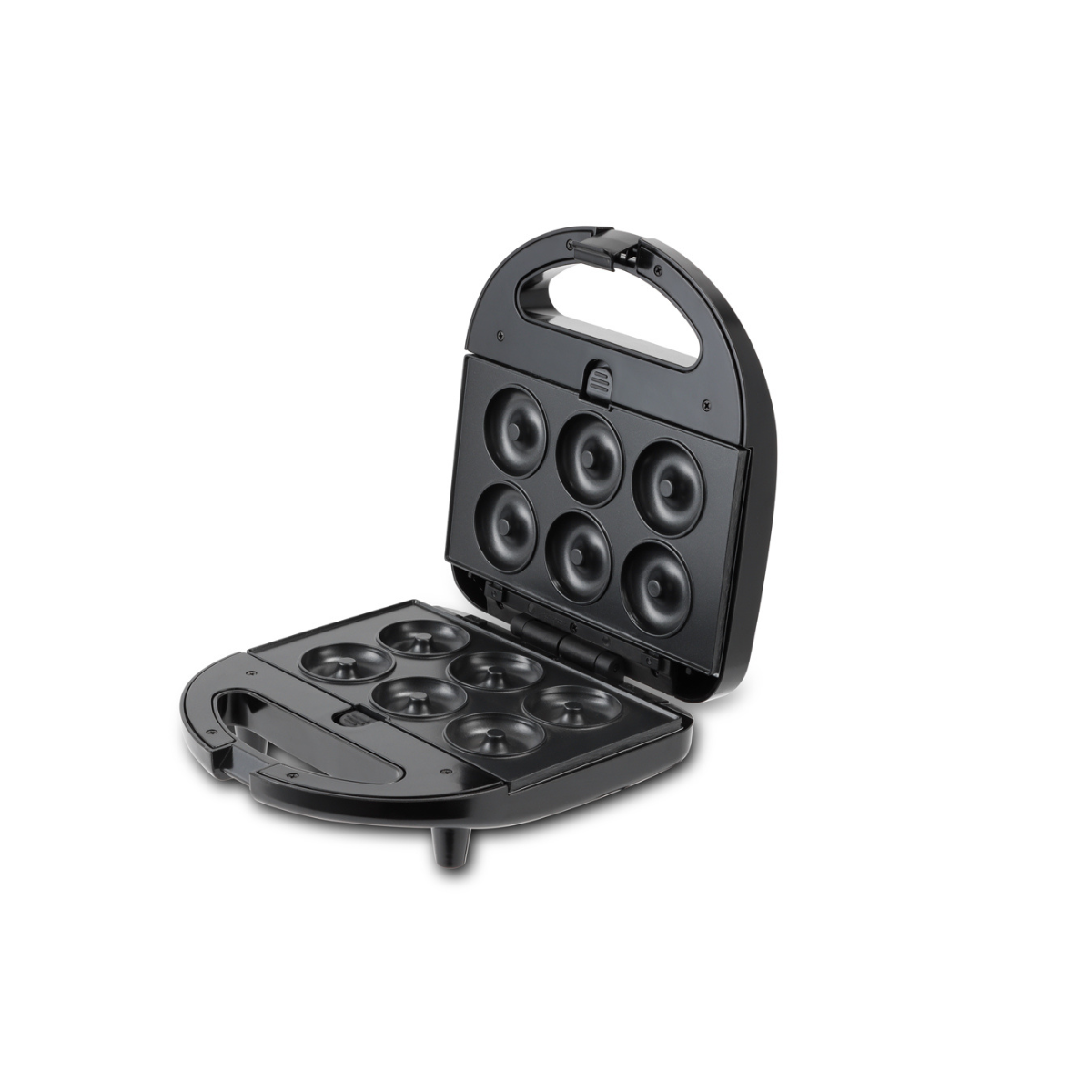 Swiss Pro+ Sandwich Maker 4-in-1 - Toaster, Waffle Iron, Contact Grill, Doughnut Maker -Black - Stainless Steel - 750W SP-SW750.4