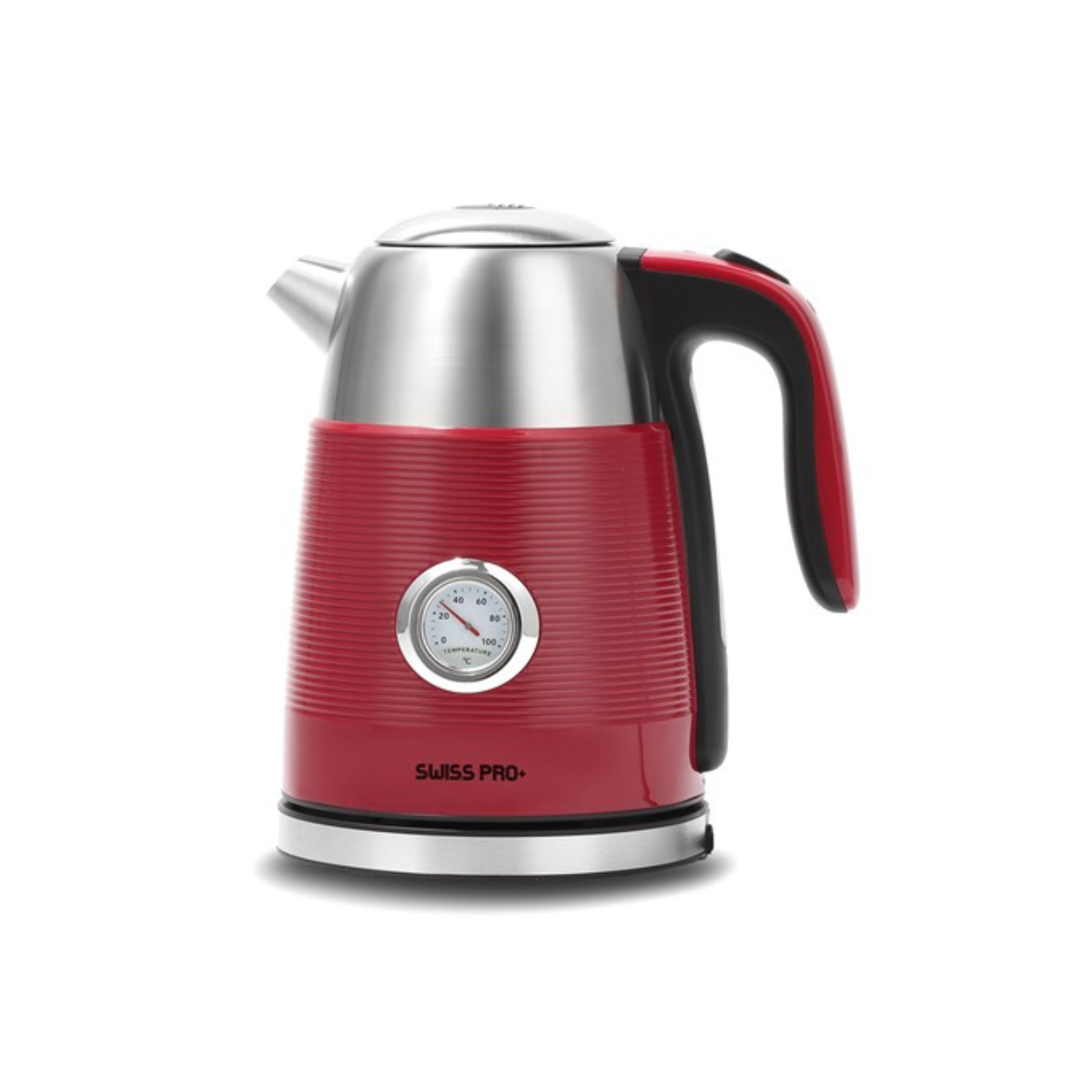 Swiss Pro+ Retro Kettle 1.7L - 2250W - Red SP-WK2250.R