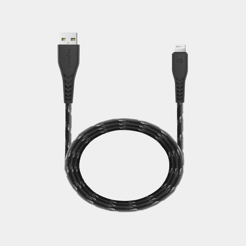 ENERGEA NYLOFLEX ,  iPhone Lightning Cable MFI 1.5M-BLACK