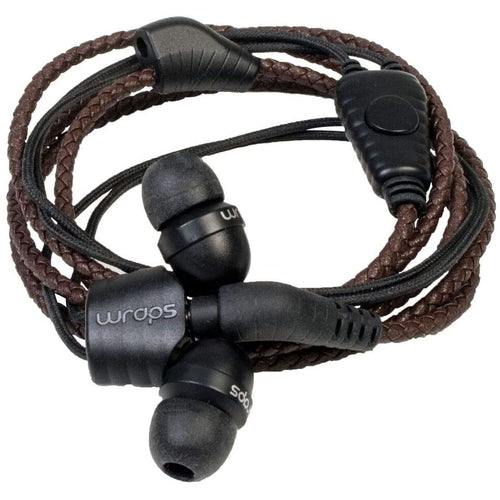 WRAPS LEATHER WITH MIC BROWN TUSCAN