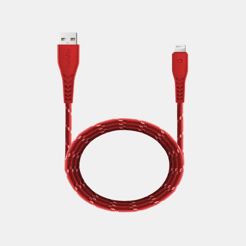 ENERGEA NYLOFLEX , iPhone Lightning Cable MFI 1.5M-RED