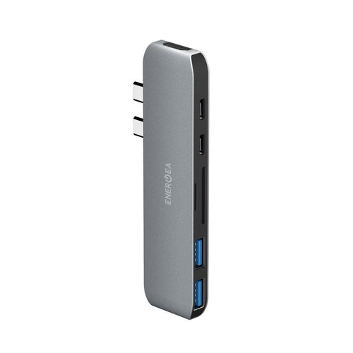 ENERGEA ALUHUB MACPRO DUAL USB-C THUNDERBOLT 1.3 MULTIPORT HUB-GUNMETAL