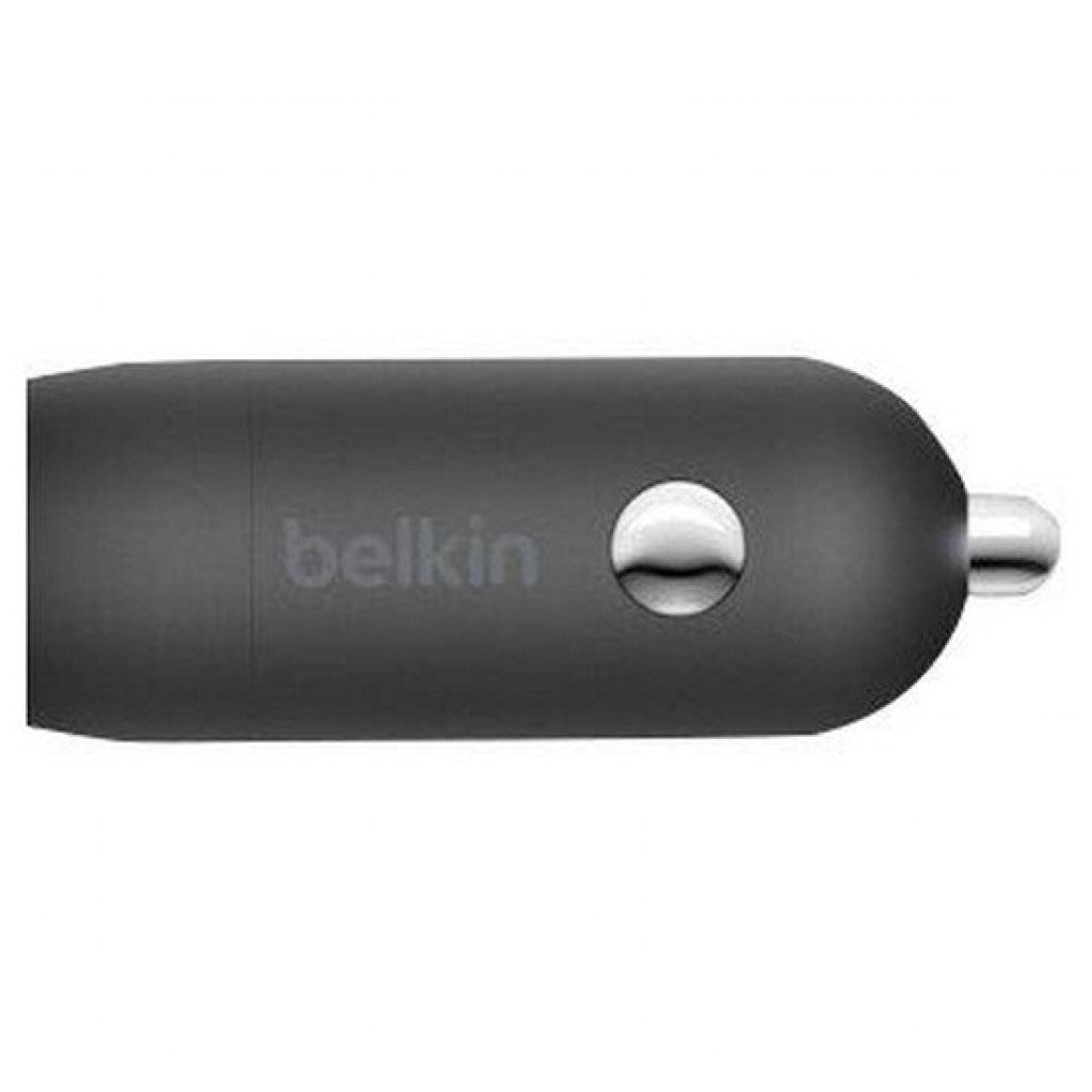 Belkin 30W USB-C PD Car Charger + 1 m USB-C to Lightning Cable, Black