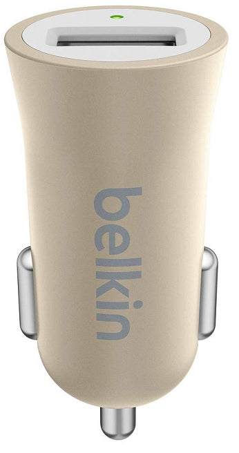 Belkin Premium Ultra- Fast 2.4Amp USB Car Charger - Gold