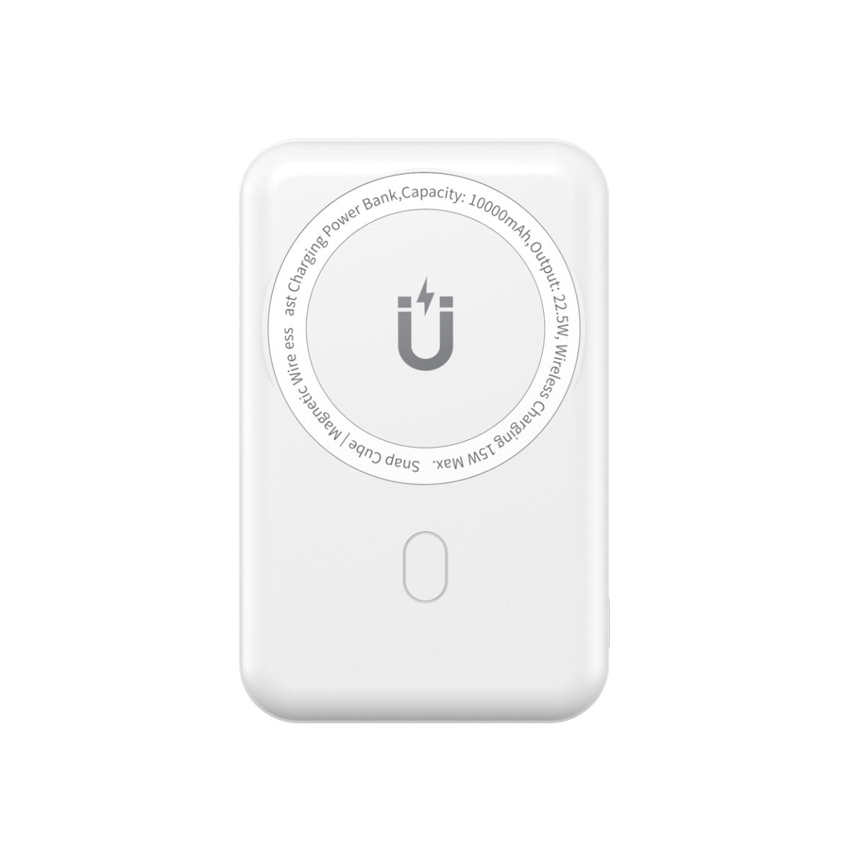 WIWU Magnetic Wireless Power Bank 10000mAh, White
