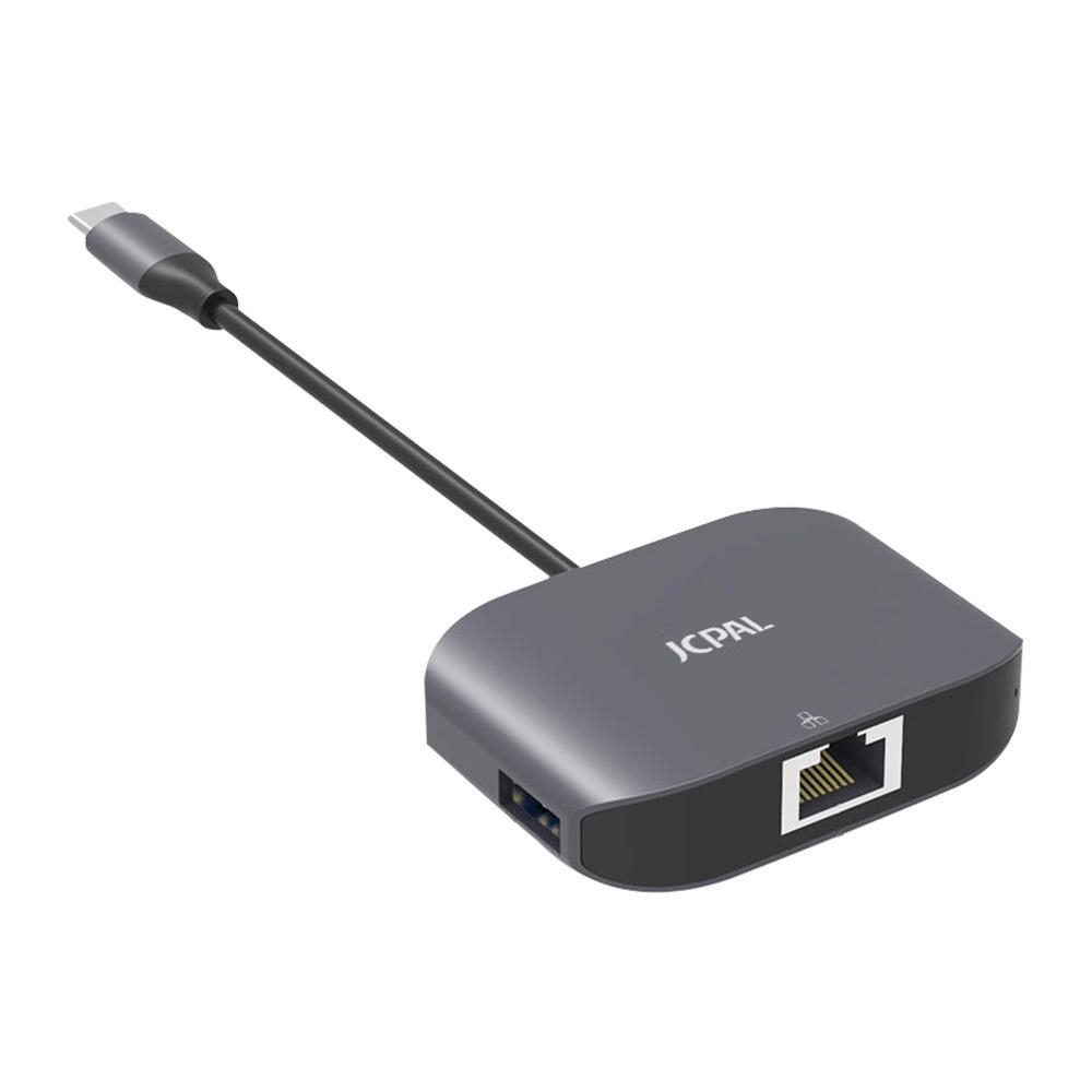 JCPal LINX USB-C to Gigabit Ethernet Adapter With USB Port