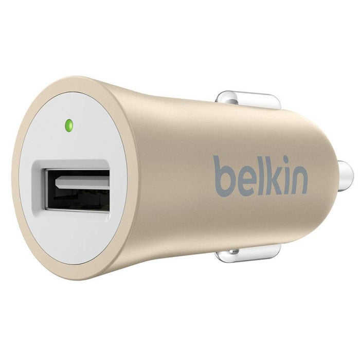 Belkin Premium Ultra- Fast 2.4Amp USB Car Charger - Gold