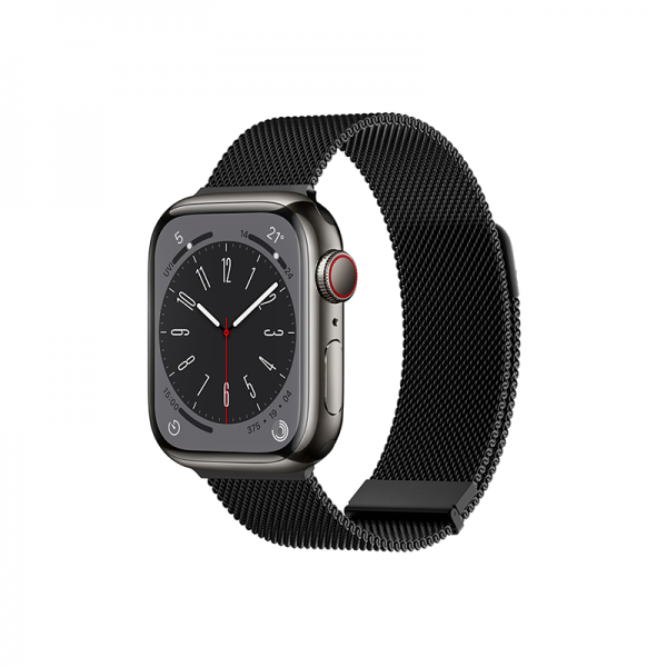 WIWU Milanese Magnetic Watch Band Compatible With 42-44-45-49 mm size Watch Band, Stainless Steel Braided Material, Sweatproof & Waterproof
