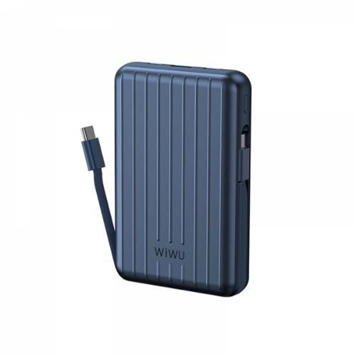 Wiwu Magnetic Wireless Power Bank 5000mAh, Blue