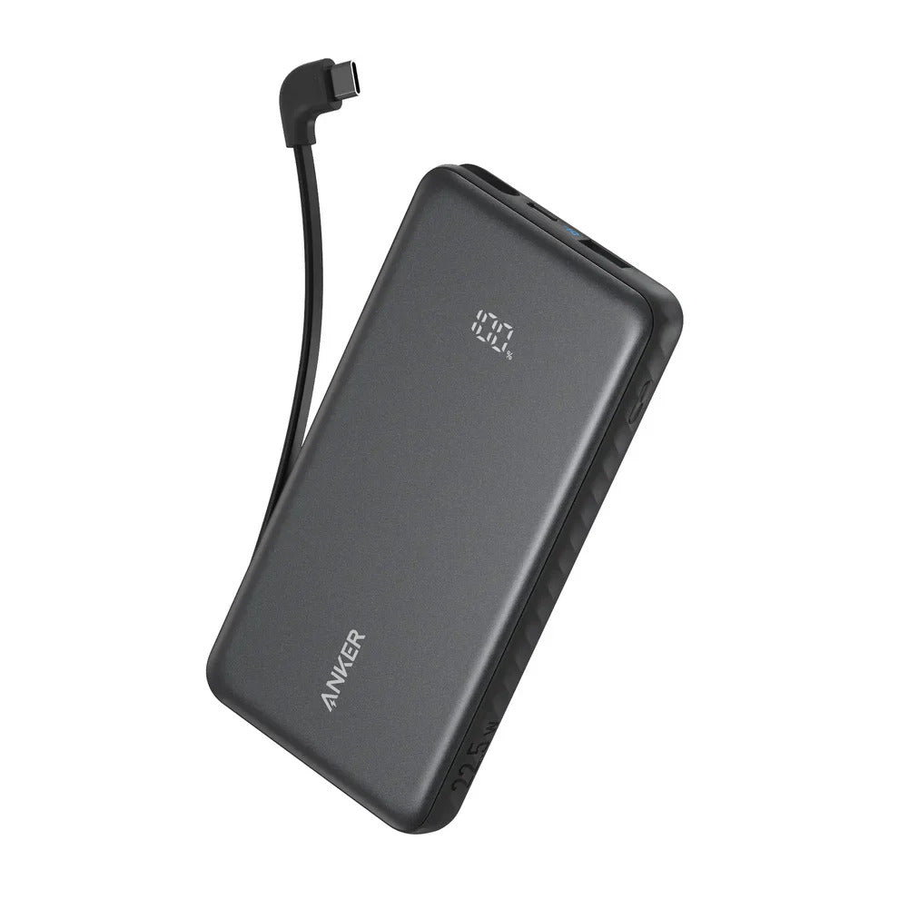 Anker Zolo Power Bank 20,000mAH 22.5W Built-In USB-C Cable - Black | A110EH11
