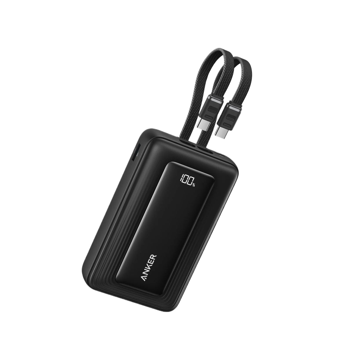 Anker Fast Charging 20K, 45w, with Dual Built-In Cables, Black