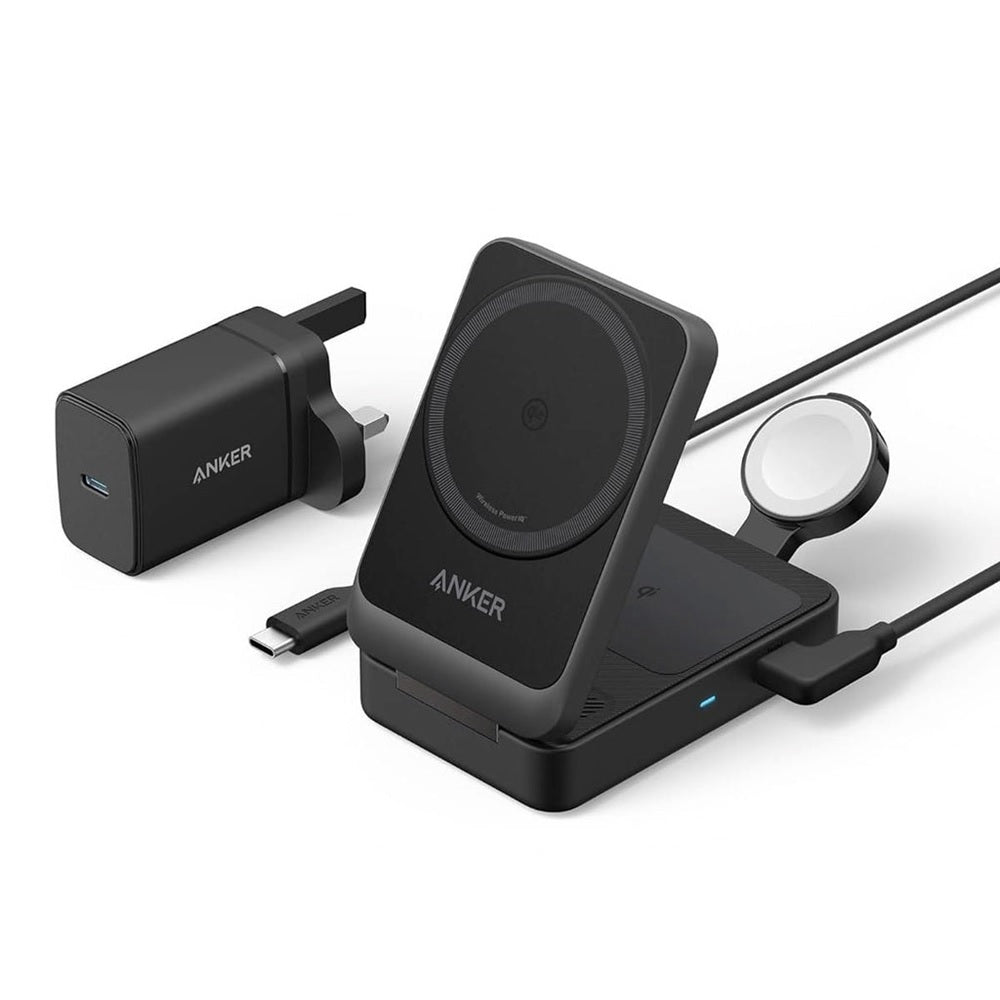 Anker 15W Max Pocket Sized 3 in 1 Charger B2557211 Black