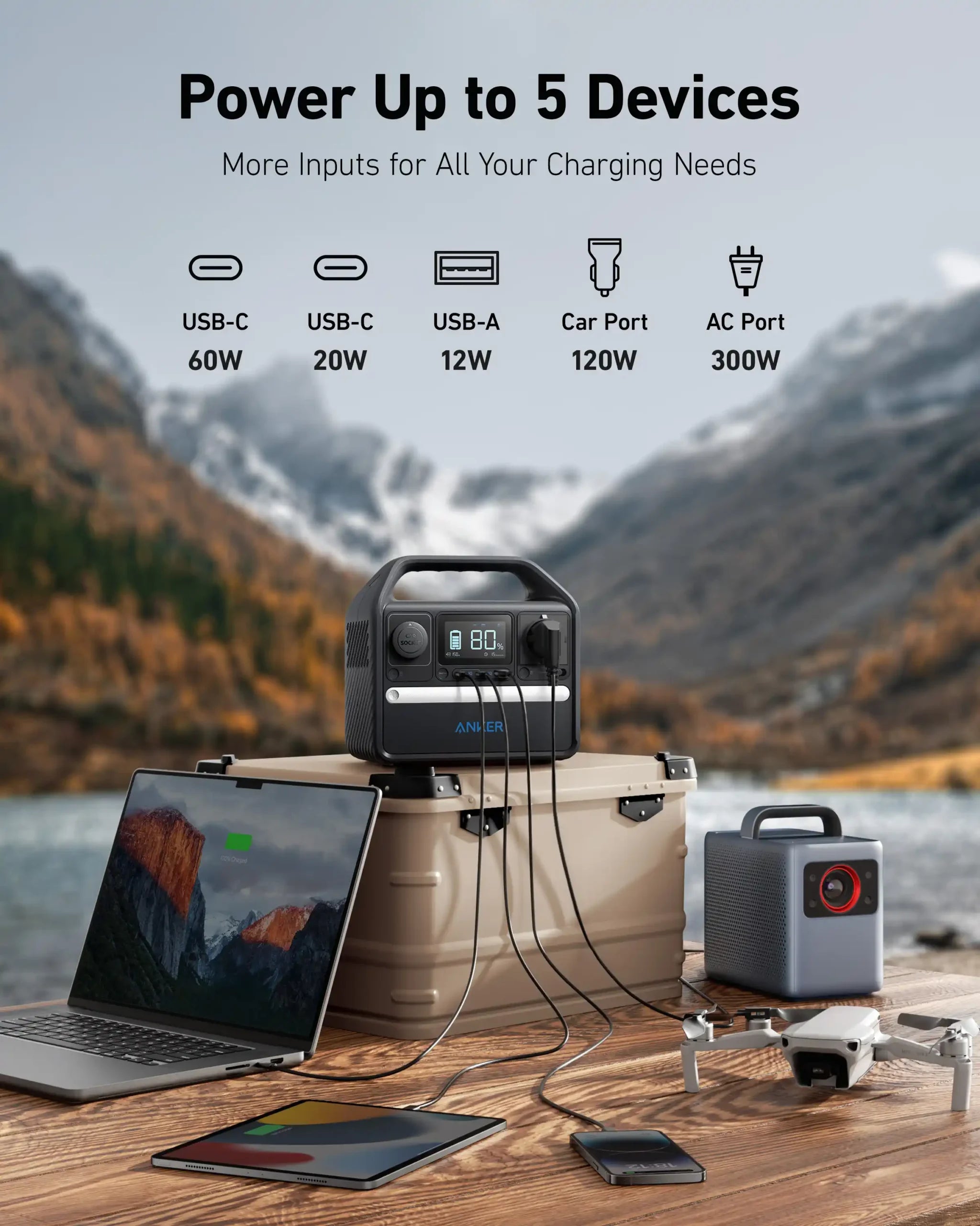Anker 522 PowerHouse 320Wh 300W - Black | A1721311