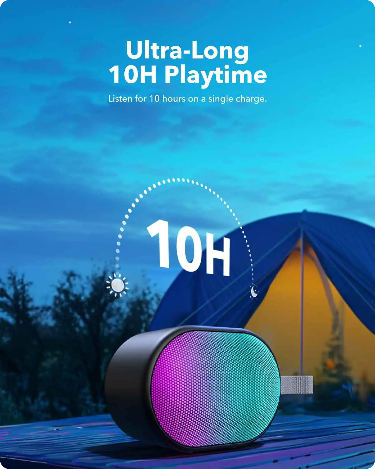 Anker Soundcore Pyro Mini Portable Bluetooth Speaker Black | A31A0011