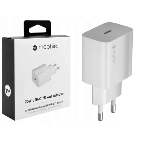 Mophie 20W USB-C PD Wall Adapter - White