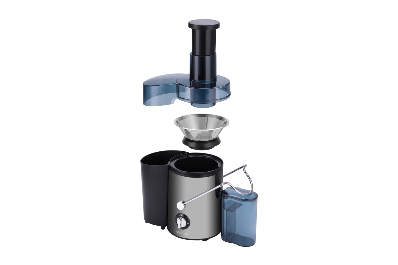 Swiss Pro+ Juice Extractor - For Fruits and Vegetables - Centrifuge - Stainless Steel - 450 W SP-PEJ1000