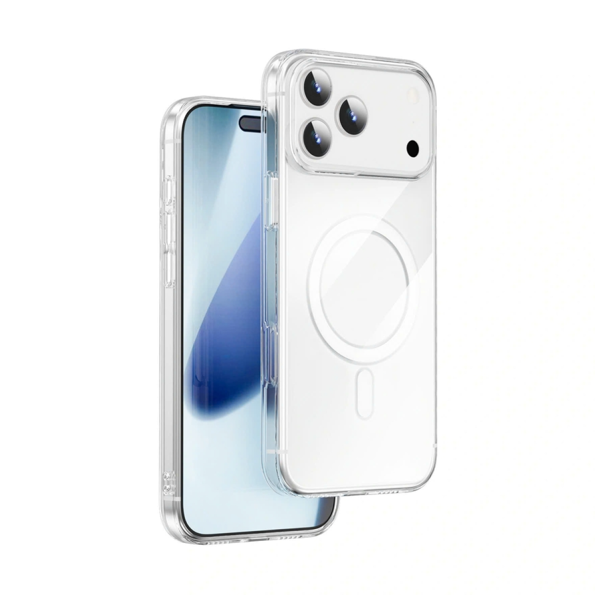 WIWU iPhone 17 Pro Compatible Case M-safe Charging Enabled YXK-207 Invisible Pro Hard PC Cover Transparent
