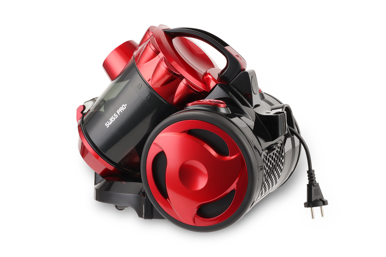 Swiss Pro+ Bagless Vacuum Cleaner - Floor - Pet Hair- without Bag - 1600 W - with 3L Dust Capacity - Black &amp; Red SP-VC850W