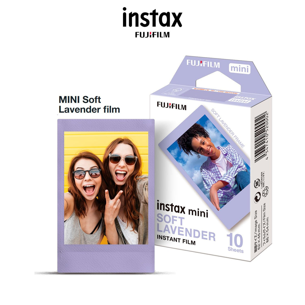 Fujifilm Instax Mini Film Soft Lavender 10 sheets