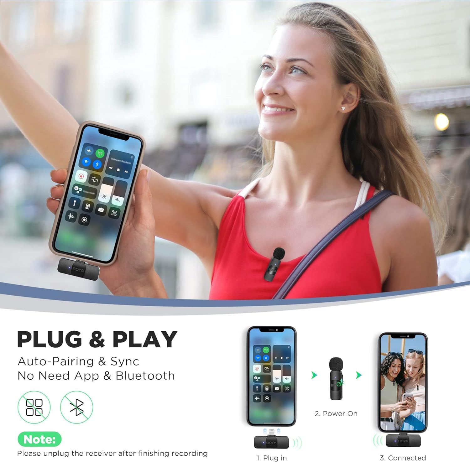 BOYA 2.4G wireless mic kit ( BY-V1 )