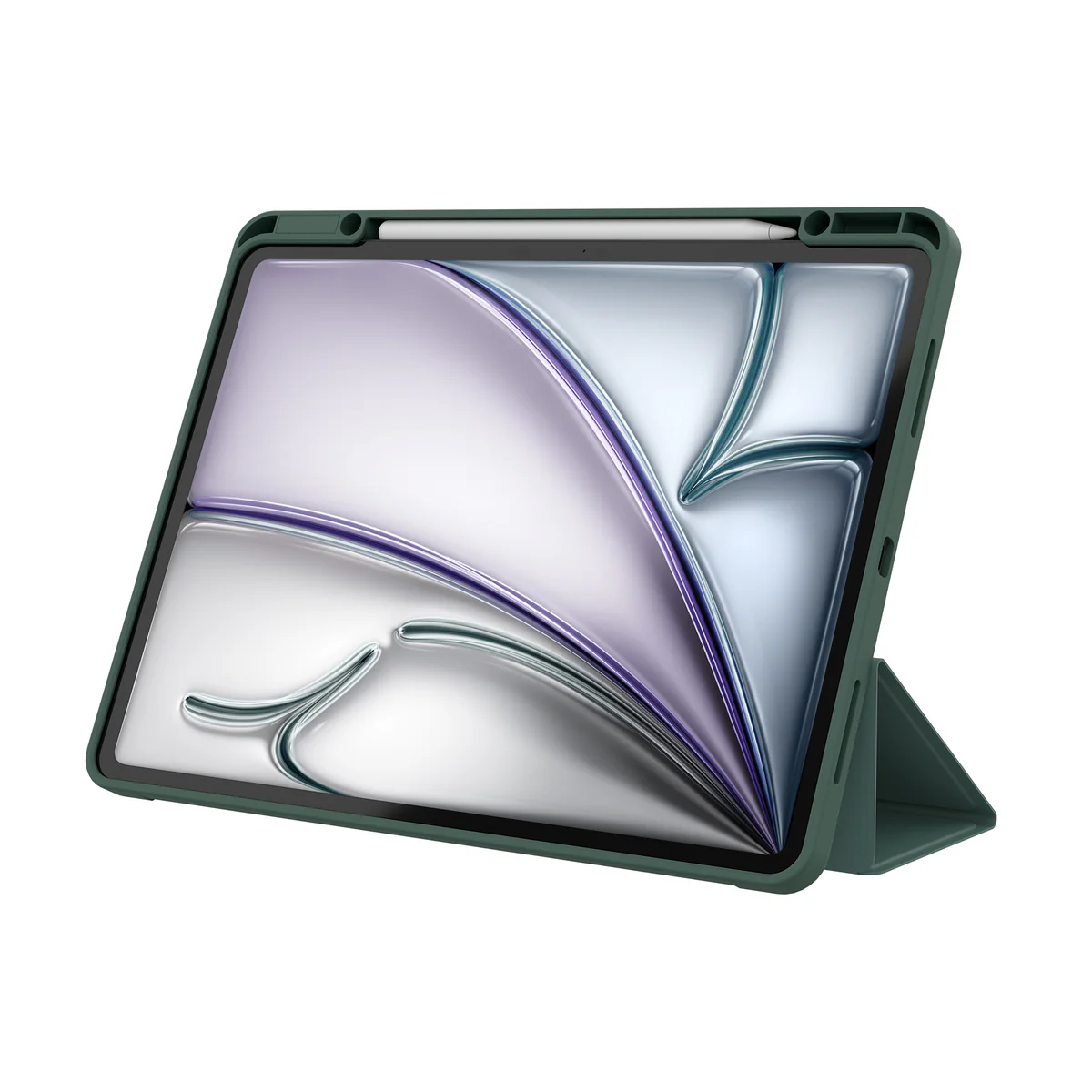 JCPal DuraPro Protective Case with Pencil Holder (Mid night Green) for iPad Pro11(M4,2024)