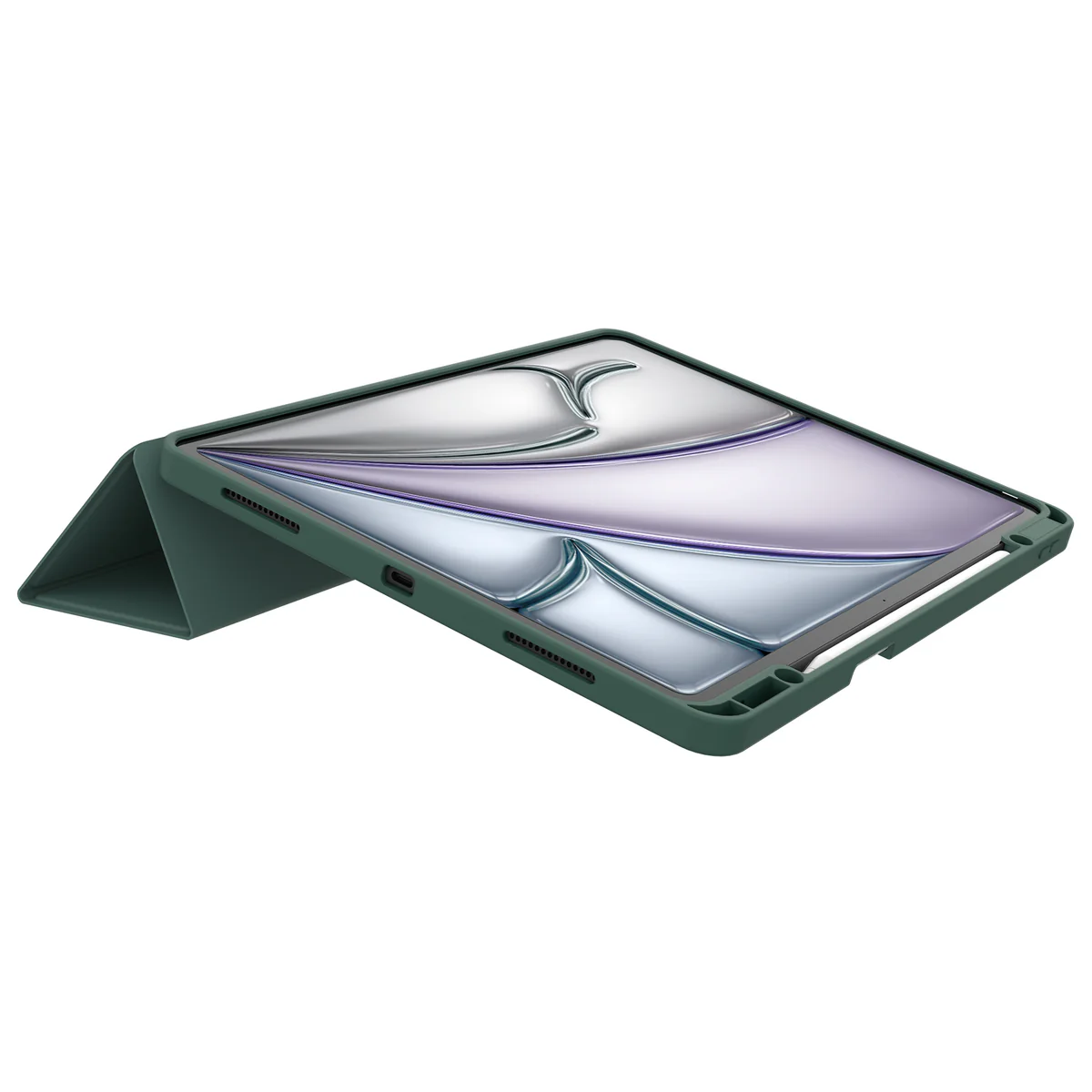 JCPal DuraPro Protective Case with Pencil Holder (Mid night Green) for iPad Pro13(M4,2024)