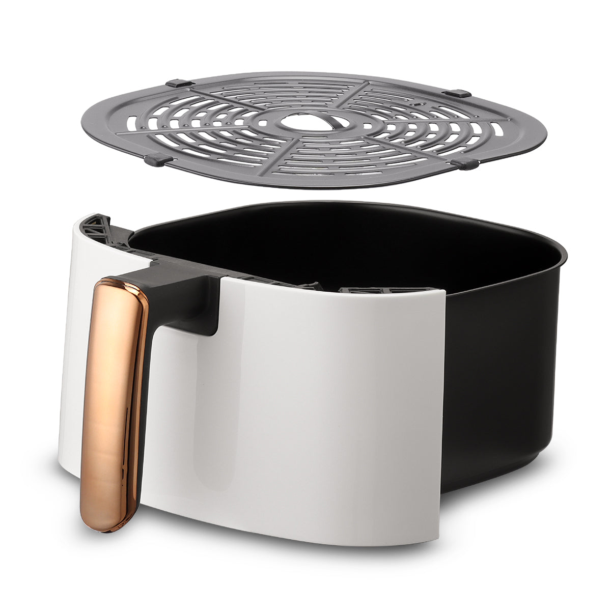 Swiss Pro+ Digital Air Fryer - Stainless Steel - White &amp; Gold - 6.5L - 1500W SP-AF6.5L.WG