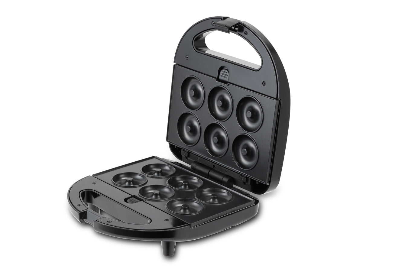 Swiss Pro+ Sandwich Maker 4-in-1 - Toaster, Waffle Iron, Contact Grill, Doughnut Maker -Black - Stainless Steel - 750W SP-SW750.4