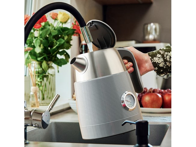 Swiss Pro+ Retro Kettle 1.7L - 2250W - Grey SP-WK2250.G