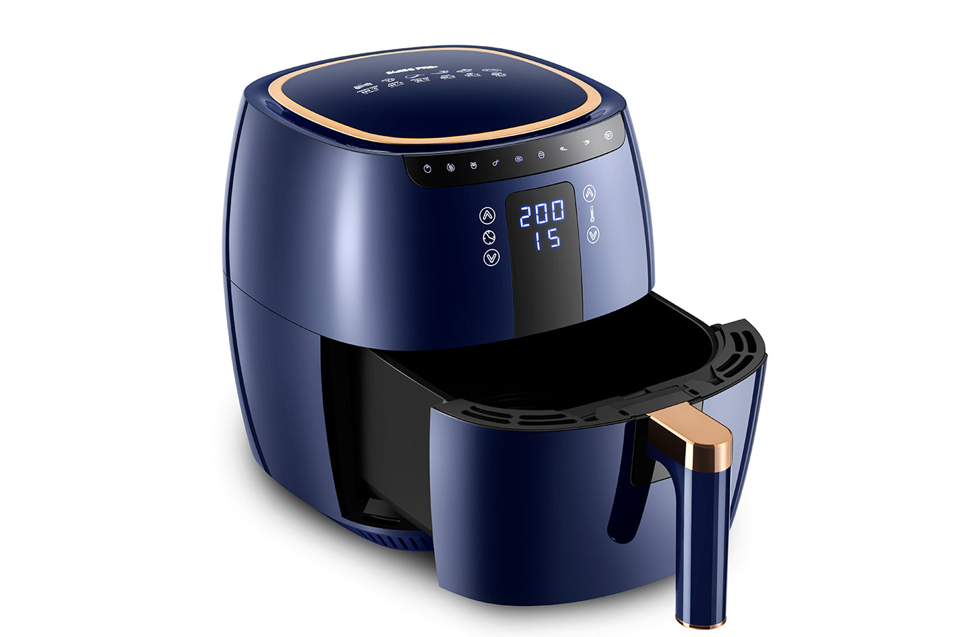 Swiss Pro+ Digital Air Fryer - Stainless Steel - Blue - 7L - 1750W SP-DAF7LDB