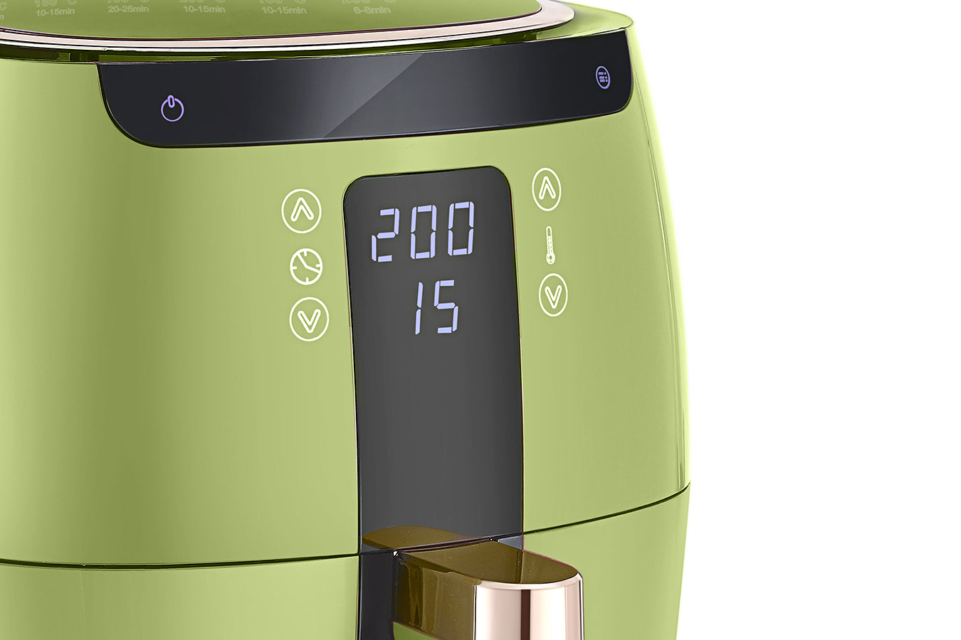 Swiss Pro+ Digital Air Fryer - Stainless Steel - Green - 7L - 1750W SP-DAF7LG