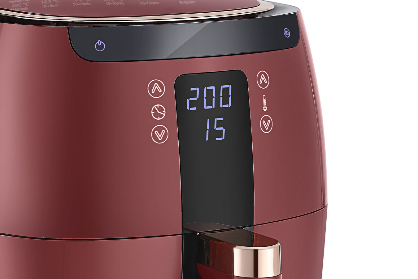 Swiss Pro+ Digital Air Fryer - Stainless Steel - Red - 7L - 1750W SP-DAF7LR