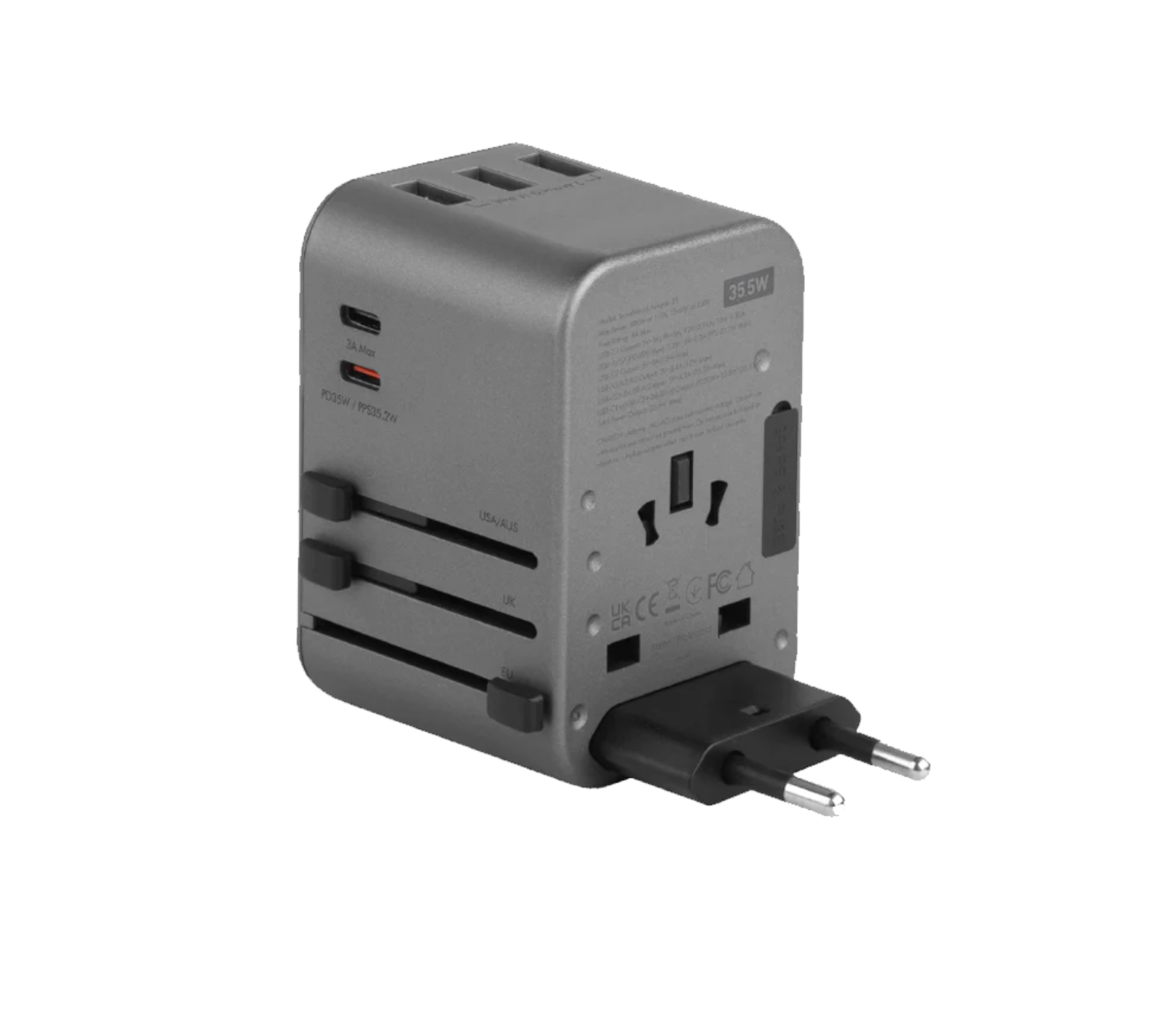ENERGEA TravelWorld Adapter 35 With PD, PPS &amp; QC3.0