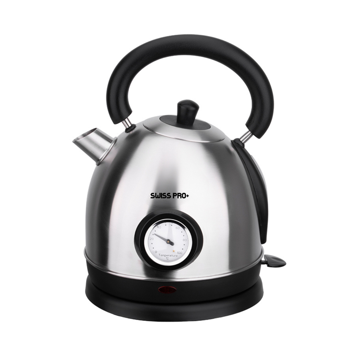 Swiss Pro+ Retro Kettle 1.8L - 2200W - Silver SP-WK2200BS