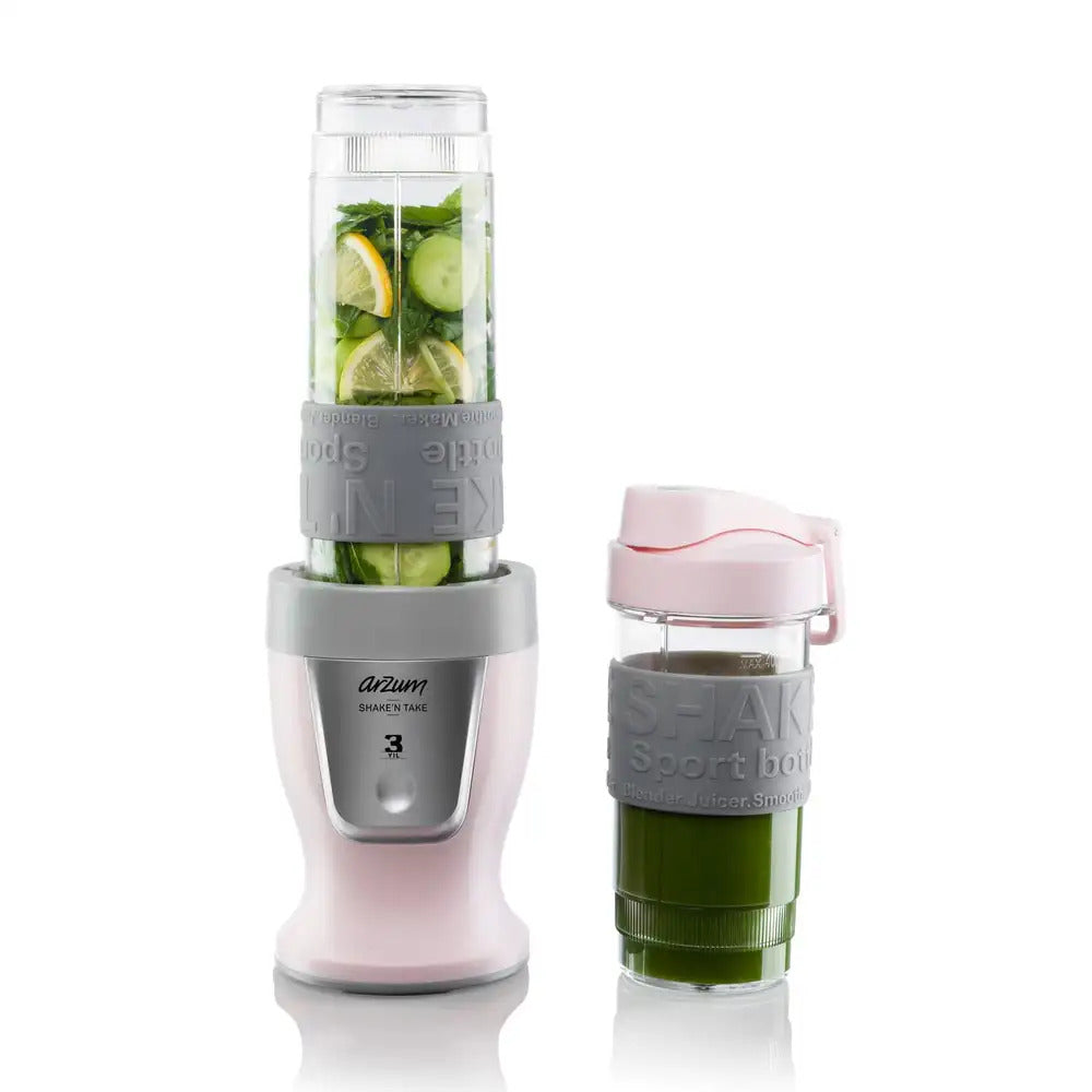 Arzum Shake'N Take Personal Blender, 300 Watt, Candy- AR1032