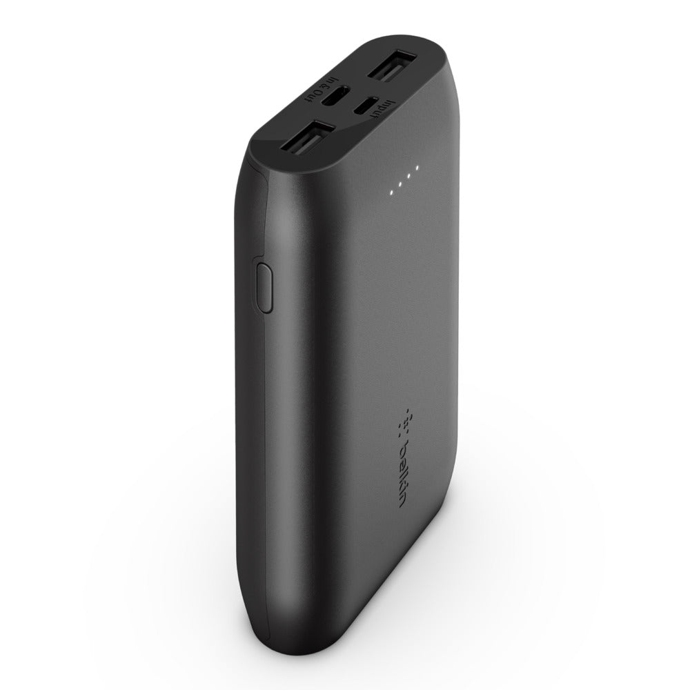 Belkin - Power Bank 10K - 15W USB-C In/Out - USB IN / USB-A Out - Black